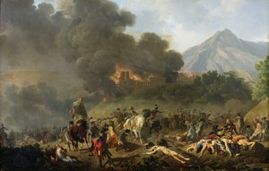Kenraali Bonaparte (1769-1821) vastaanottamassa itävaltalaisen upseerin miekan vuonna 1797, 1801